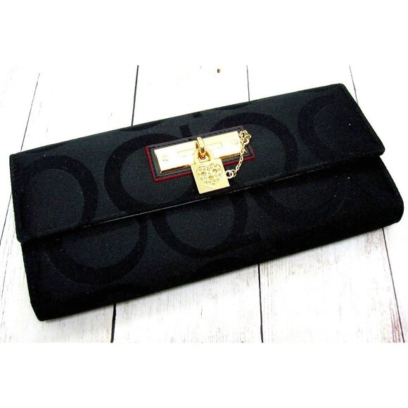 Parlontis Monogrammed Italian Sateen Clutch Wallet - Picture 2 of 12